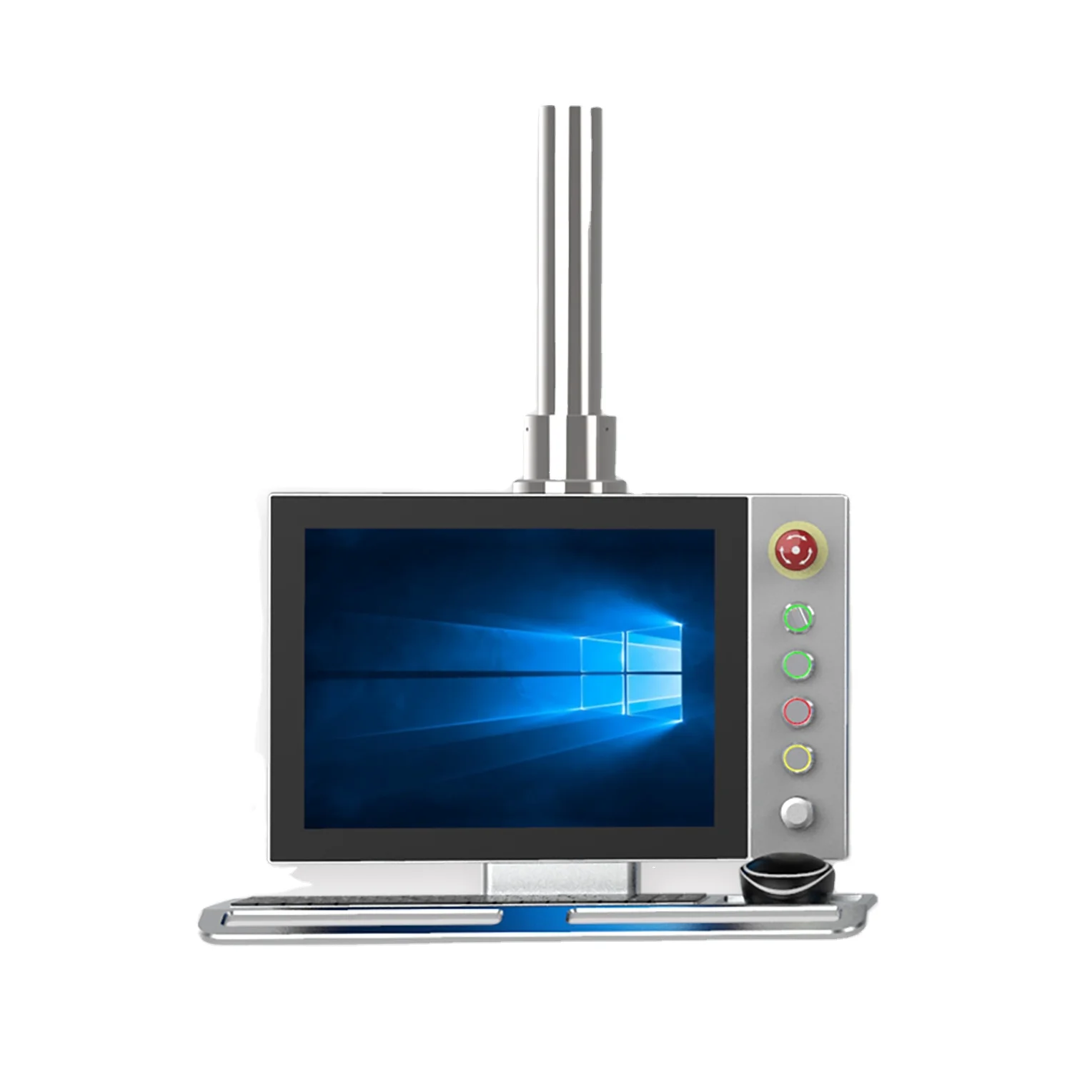 

Supported Arm System Control Panel PC 15 Inch With Capacitive Touch Screen | Arm Swievel Control Panel PC