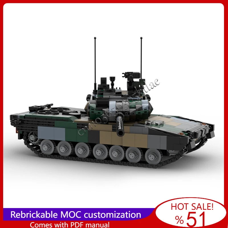 1055 PCS MOC Third Generation Modern Main Battle Tank Model DIY Set Assembled Educational Creative Children Toys Birthday Gifts
