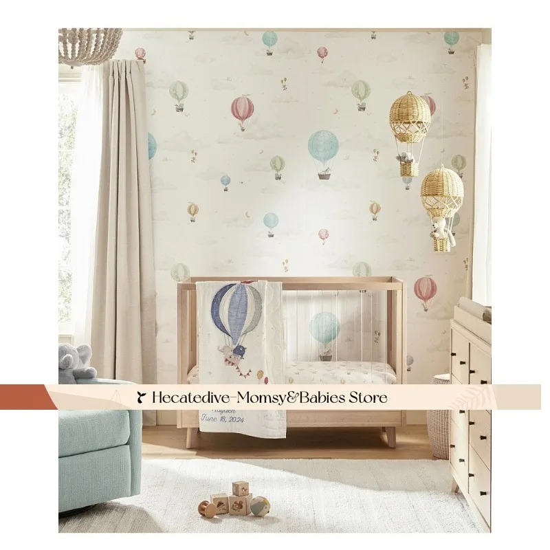 【Must Have】dekoracje wiszące do pokoju dziecięcego Ręcznie tkany rattanowy balon wiszący w stylu boho do pokoju dziecięcego z organicznymi krzywiznami ​   balony na gorące powietrze