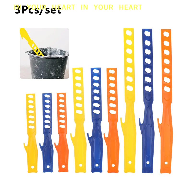 【X】3Pcs Stirring Rod Stick For Paint Reusable Portable Tool Mixing Manual Bucket Handheld Plastic Home Finishing