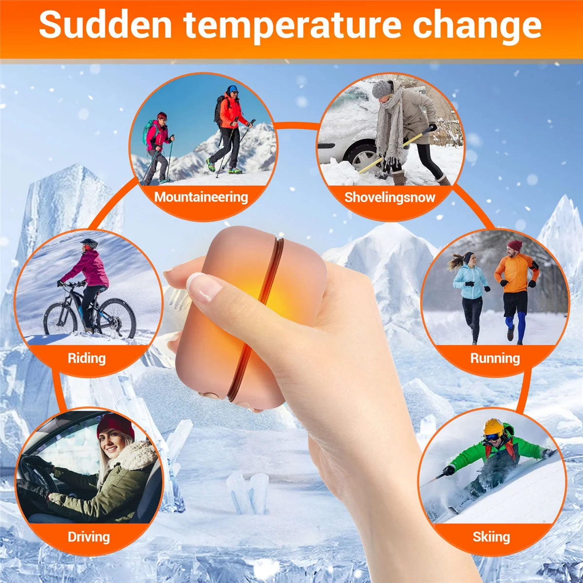 【Today-Only!】Usb Charging 2 in 1 Magnetic Hand Warmer Electric Hand Warmer Rechargeable Mini Hand Warmer Heater