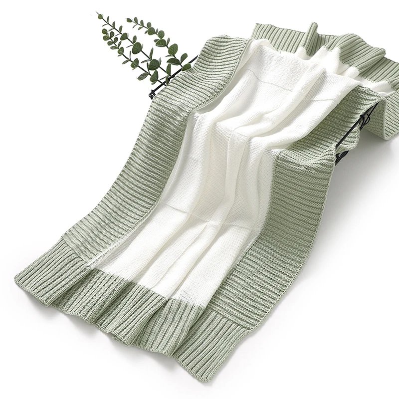 بطانية قطن لحديثي الولادة عربة طفل قماش للف الرضع منقوشة 90*70 سنتيمتر الرضع بنين بنات متماسكة تلقي الحصير سوبر لينة رمي لحاف #6