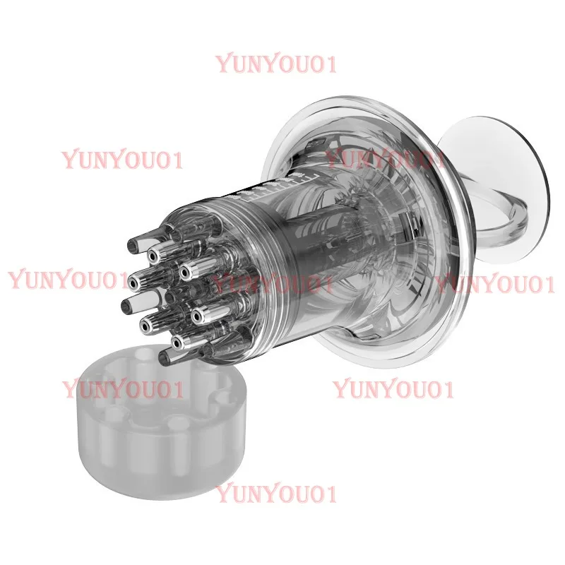 Foam Scalp Applicator Mino Ball Ointment Gel Liquid Guide Comb Transparent Hair Growth Solution Massager