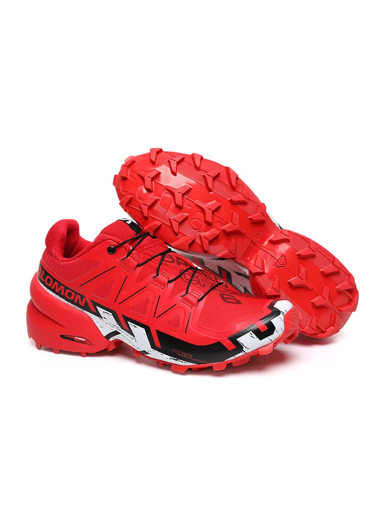 Herren Salomon Speedcross 6 Rot/Schwarz Trailrunning-Schuhe |   Contagrip-Außensohle