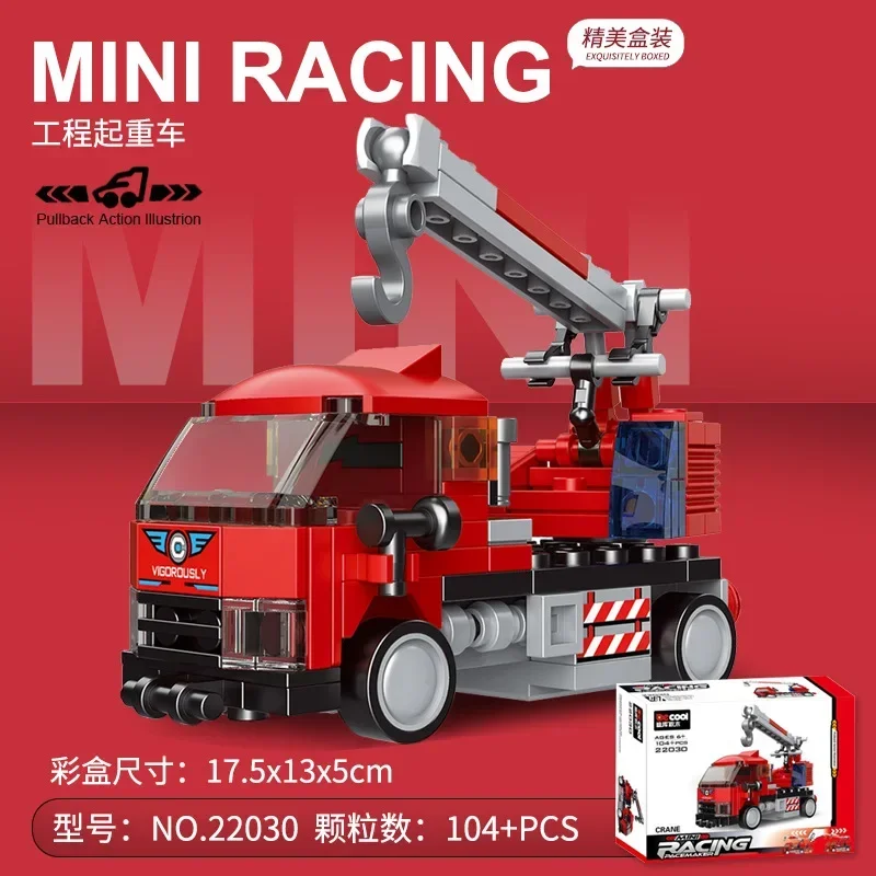 Racing Auto Bus Engineering Fahrzeug Krankenwagen Zurückziehen Modell Bausteine Ziegel Spielzeug Kinder Jungen Kompatibel Mit Lego