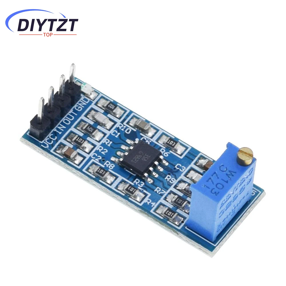 TZT LM358 Modul Amplifier Operasional Amplifikasi Sinyal Penguat 100 Kali 5V-12V Diskon Besar