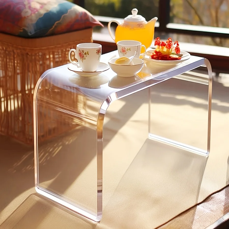 Acrylic Coffee Table Multiuse Acrylic Furniture Modern End Table Japanese Floor Table for Office