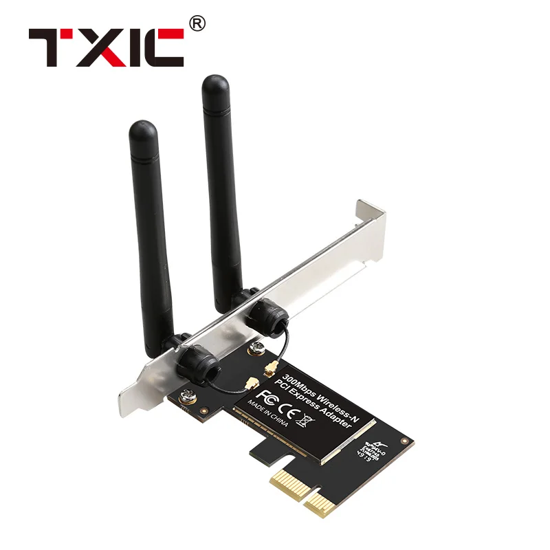 

WIFI PCI-E Network Card Wireless WiFi Receiver Adapter 2.4GHz 300Mbps PCI Express Ethernet lan card pcie For Computer Desktop PC