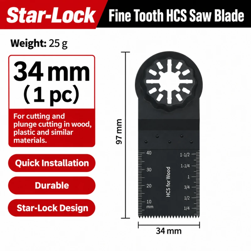 36Pcs Universal Oscillating Saw Blades Multi Tool Saw Blade Set Compatible with Dremel GOP185 DTM52 Power Tool Accessories