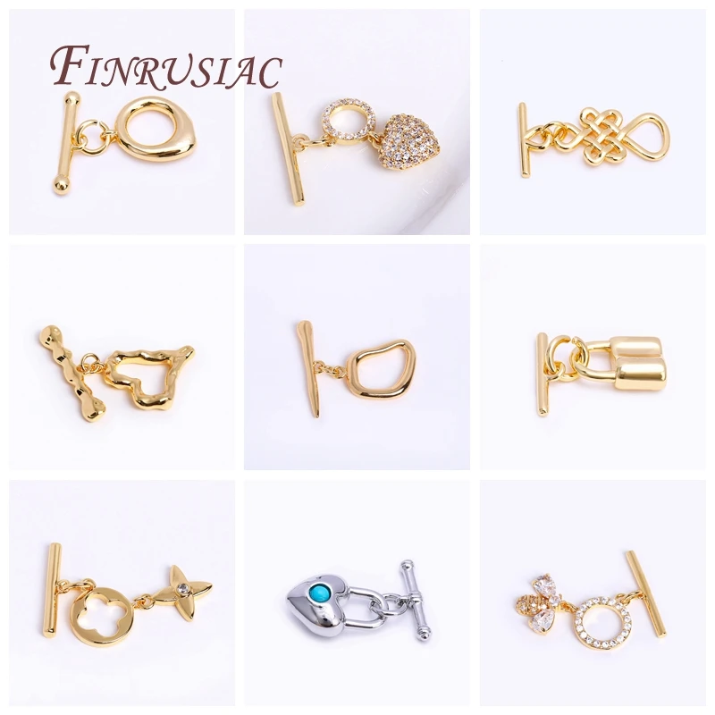 Dainty Brass Toggle…