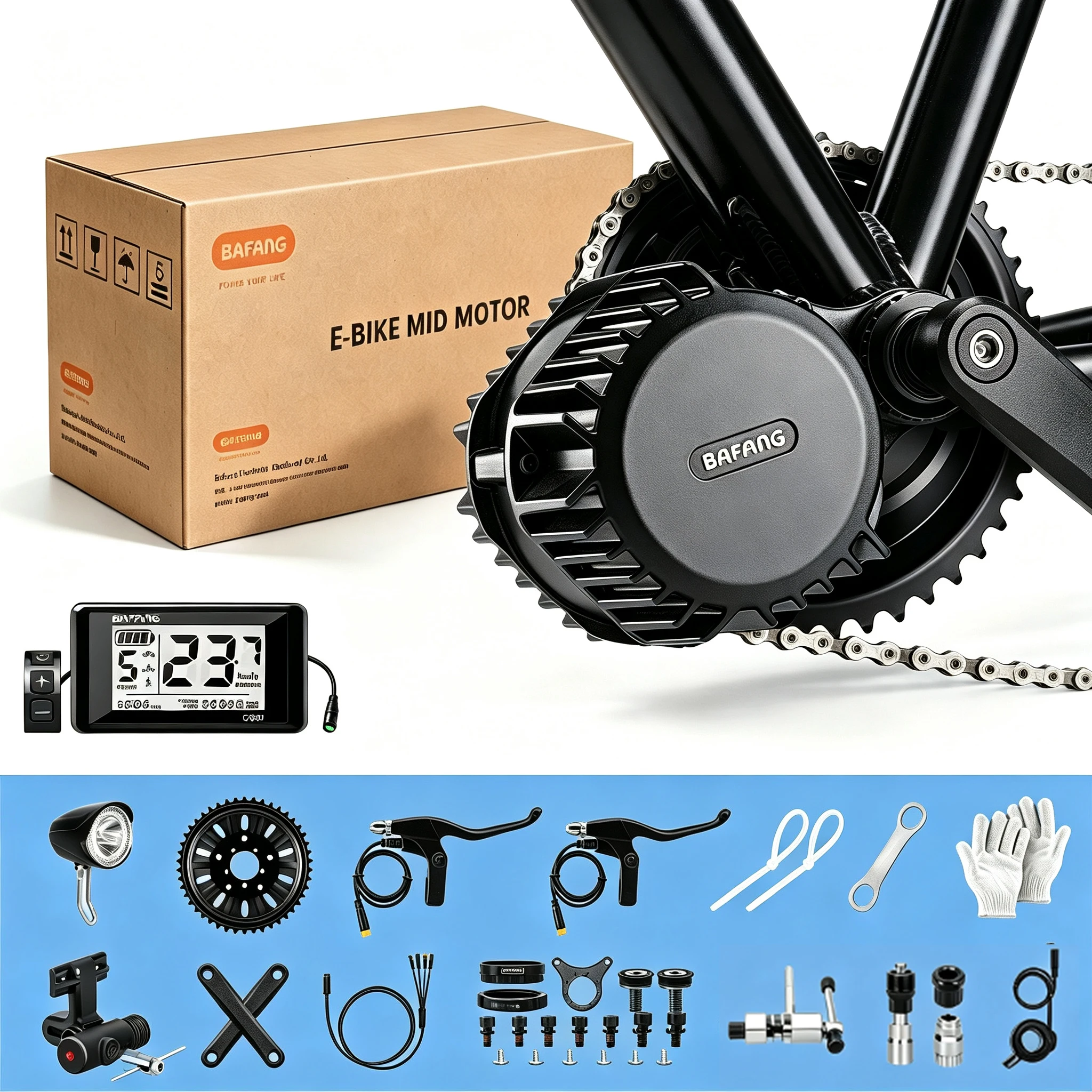 Bafang Bbshd 1000W Conversion Kit - Kit de Motor Bafang M615 G320,