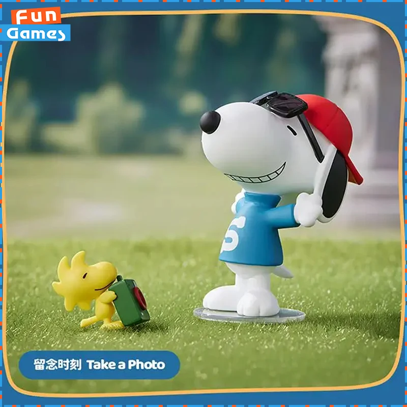 

New MINISO Blind Box Snoopy Journey Partner Series Mystery Box Anime Figure Room Ornament Custom Collectible Toy Children Gift