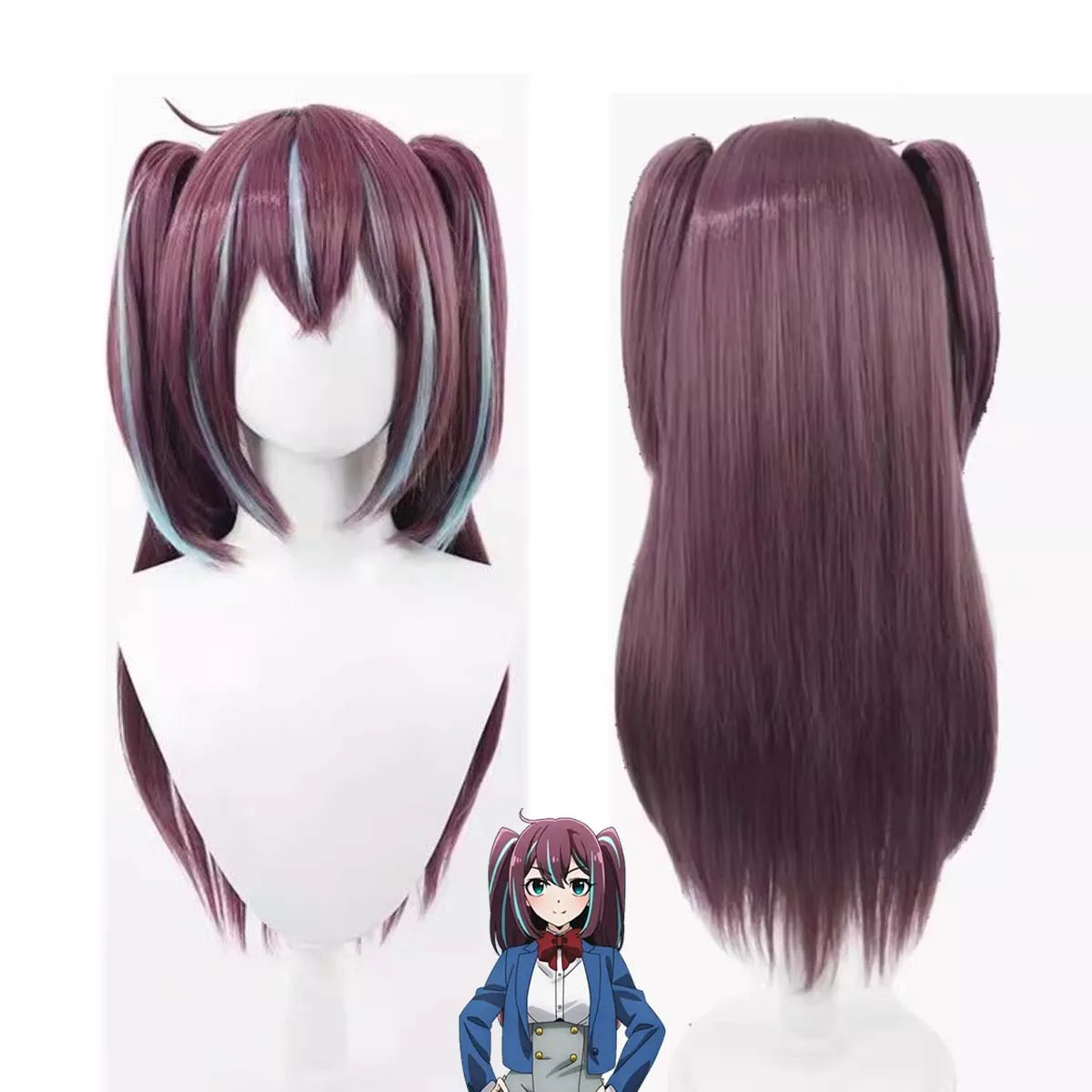 나는 마법 소녀를 칭찬합니다. 마법 소녀를 칭찬합니다. Cos Matama Akoya 가발