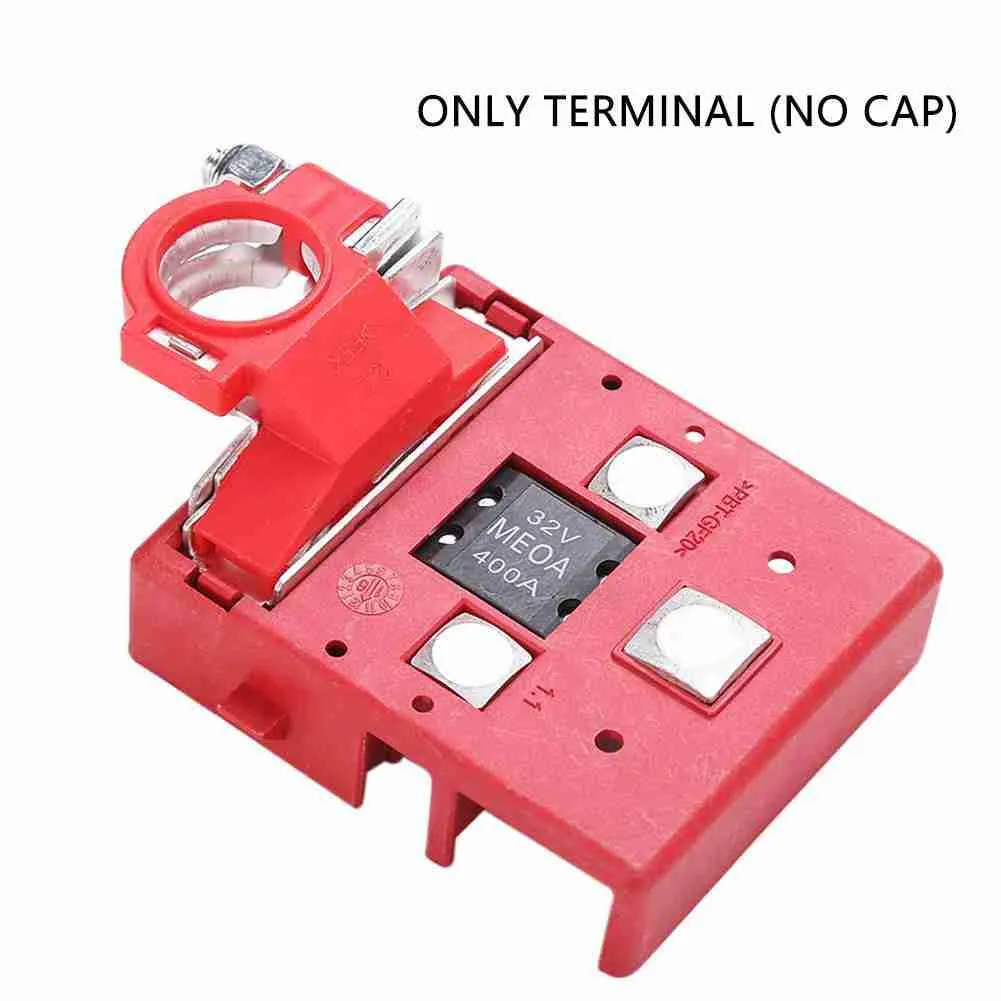 32V 400A Special Battery Clip for Car Modification Battery Head without Cover Battery Clip Stamping Chuck Red