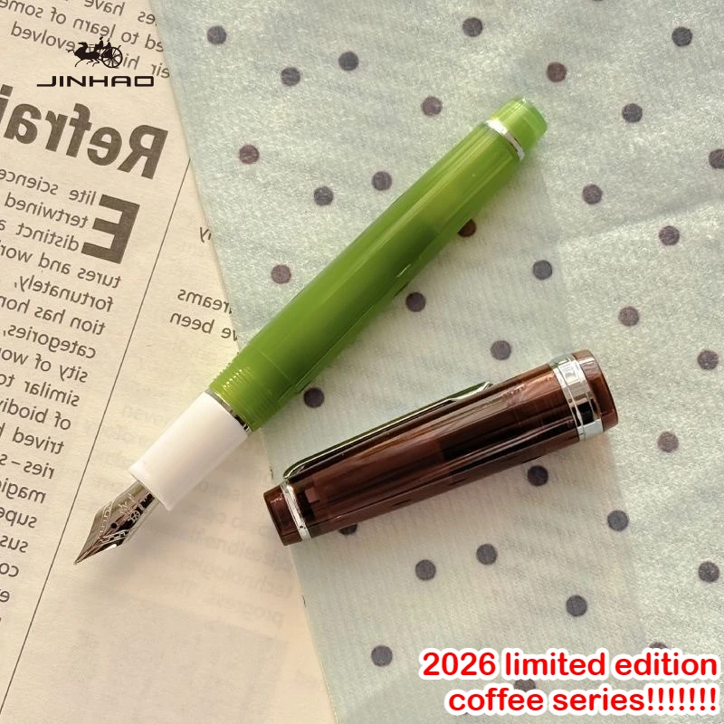 

2026 Limited Edition JINHAO 82 Fountain Pen Coffee Series EF/F/M Gold Clip Writing Smooth Stationery Office School Supplies