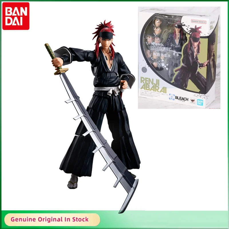 

Bandai Original SHFiguarts BLEACH SOLID AND SOULS Abarai Renji Anime Action Figure Active Joints Model Hobbies Collectible Gift