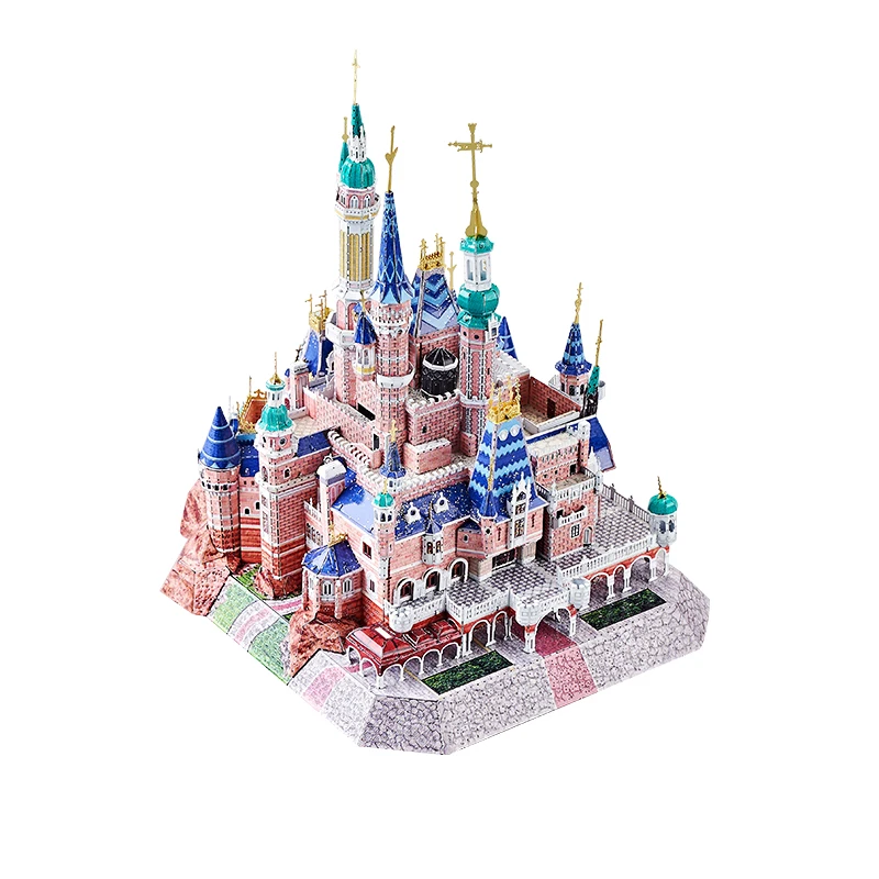 MMZ MODEL 3D Metal Puzzle IRON STAR Dream Castle Model kits DIY Assemble Model Toys Gift for Girlfriend