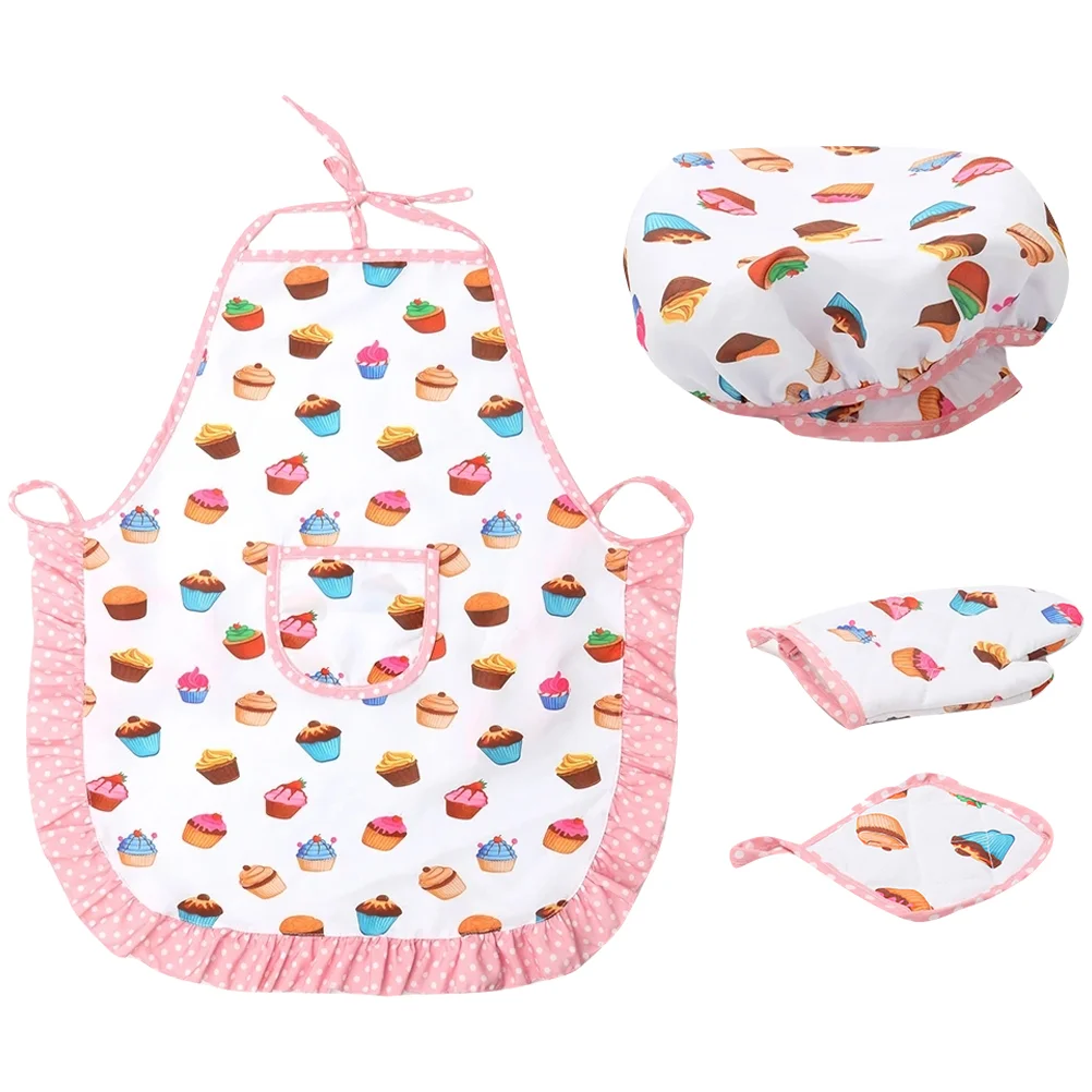 

Children's Apron Kids Toys Aprons for Cooking Kitchen Utensils Boys Supplies Cloth Girl Kits