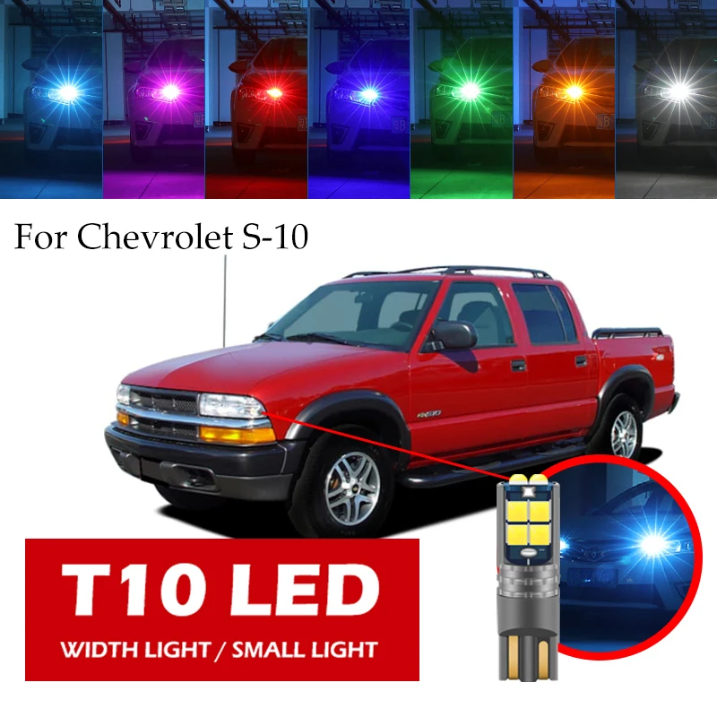 

1ps T10 LED W5W For Chevolet S-10 Side Door Light, Small Headlight, Car Boot, License Plate Light