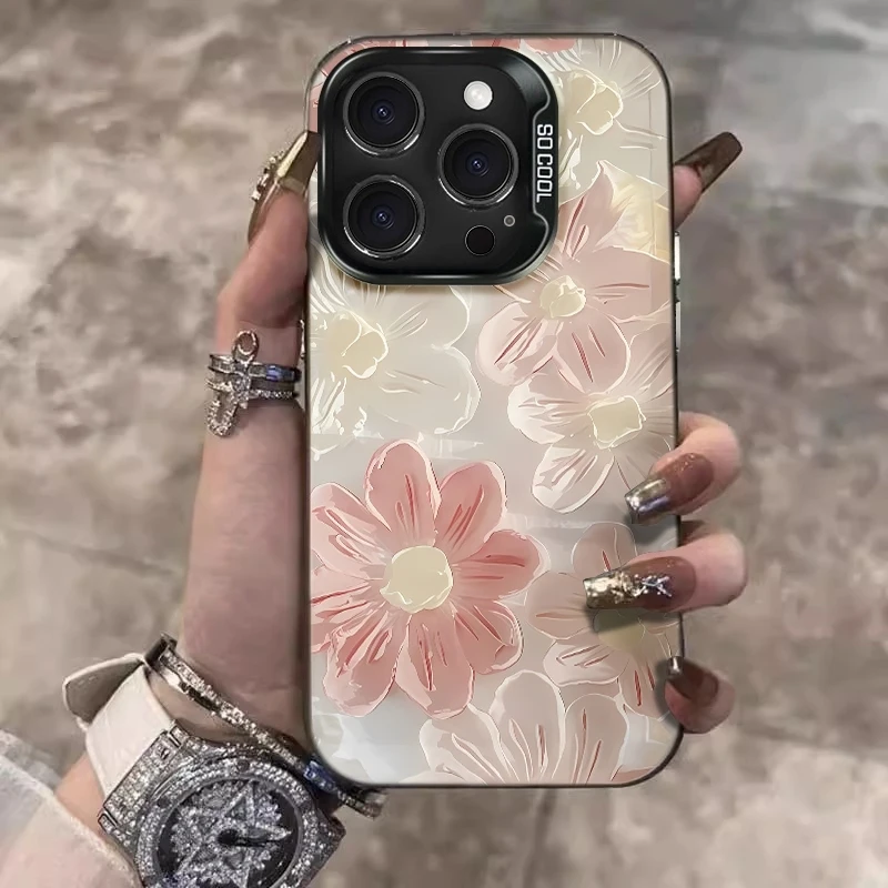 

Delicate Oil Painting Flowers Phone Case For Samsung Galaxy S26 Ultra S23 Plus S22 S24 S21 FE S25 A16 A36 A56 A26 A24 A25 Cover