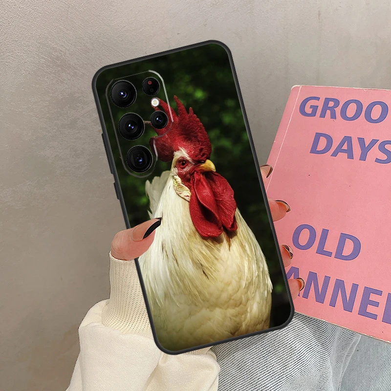 Cock Haan Kip Case Voor Samsung Galaxy S25 Ultra S20 S21 S22 S23 S24 Ultra S9 S10 Plus S25 FE Cover Coque