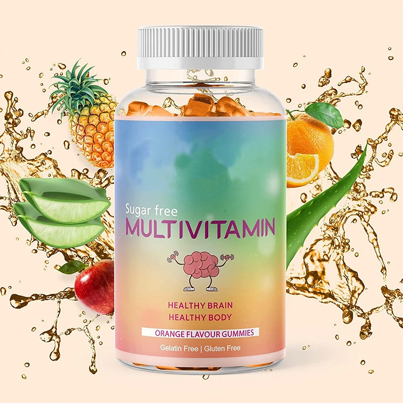 1 Bottle Vitamin Bear Gummy Supplements Human Nutrition Antioxidant Promotes Iron Absorption Helps Maintain Healthy Bones Gums