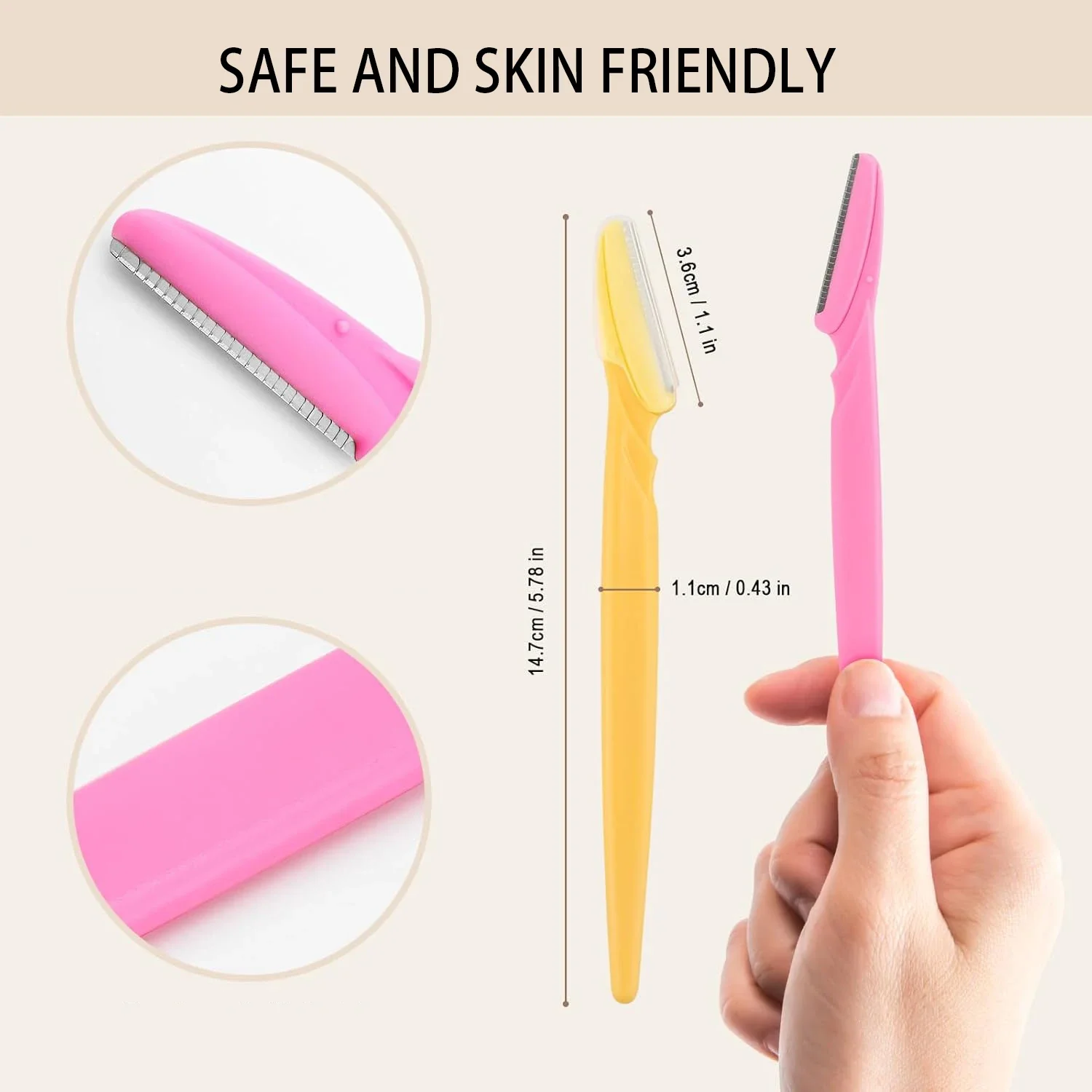 眉毛＆ひげシェイパー - 眉毛とひげを整えるためのフェイシャルグルーミングツール。男性にも女性にも適しています。