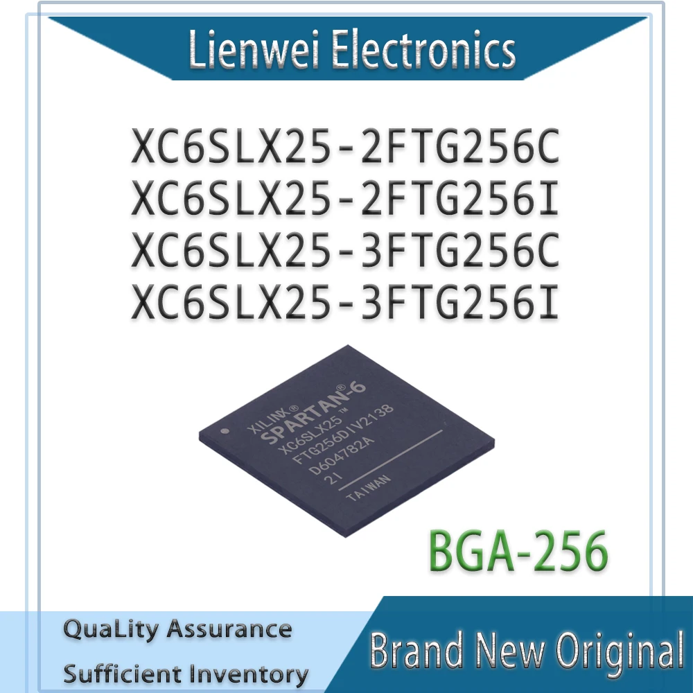 

100% New XC6SLX25 XC6SLX25-2FTG256C XC6SLX25-2FTG256I XC6SLX25-3FTG256C XC6SLX25-3FTG256I IC Chipset BGA-256