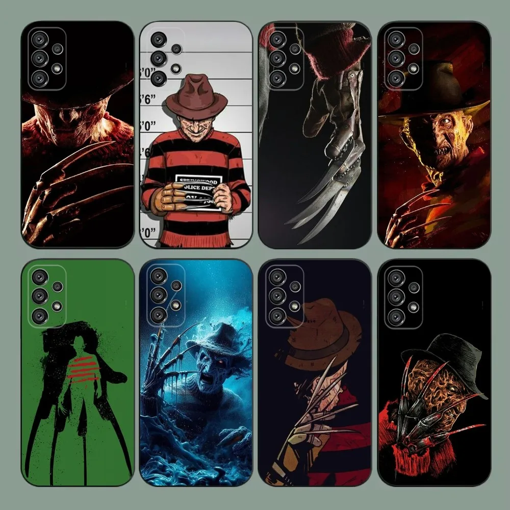 Horror F-Freddy KrugerS  Phone Case For Samsung Galaxy A20,A21s,A22,A31,A32,A52,A53,A72,73,A80,A91 Soft Black Cover