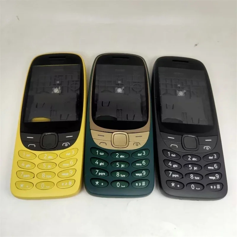 

Полный корпус для Nokia 6310 2021, 4G, корпус с двумя SIM-картами, крышка батарейного отсека, чехол с английской клавиатурой