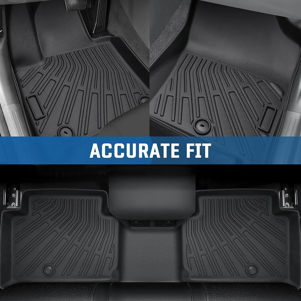 Floor Mats for 2020 - 2024 2025 Hyundai Palisade Trunk Mat with Backrest Mat TPE Waterproof All Weather Protector Cargo Liner