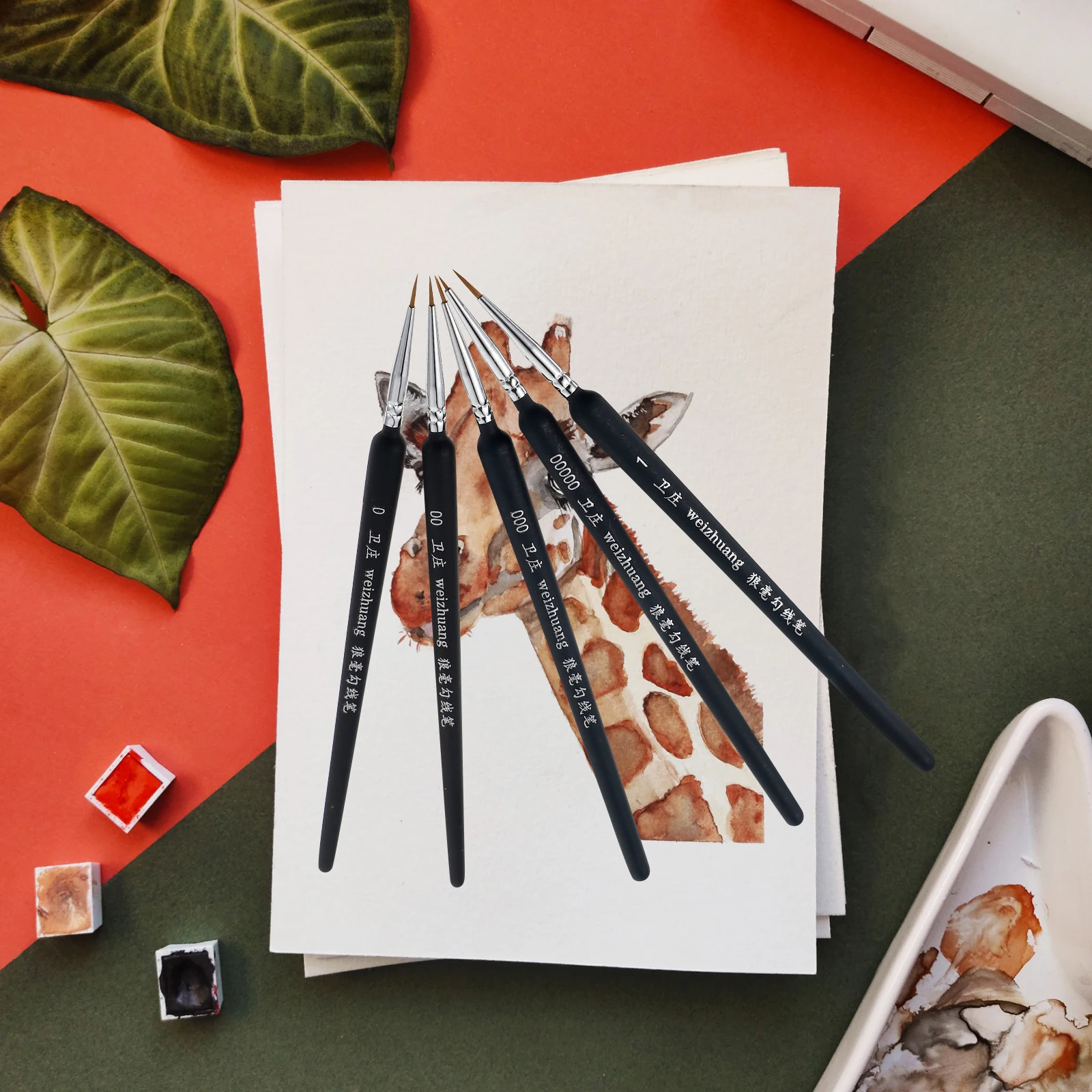 

11 Pcs Art Tracing Pen Fine Detail Paintbrushes Manicure Ink Is Evenly Drawn Oil Painting Drawing