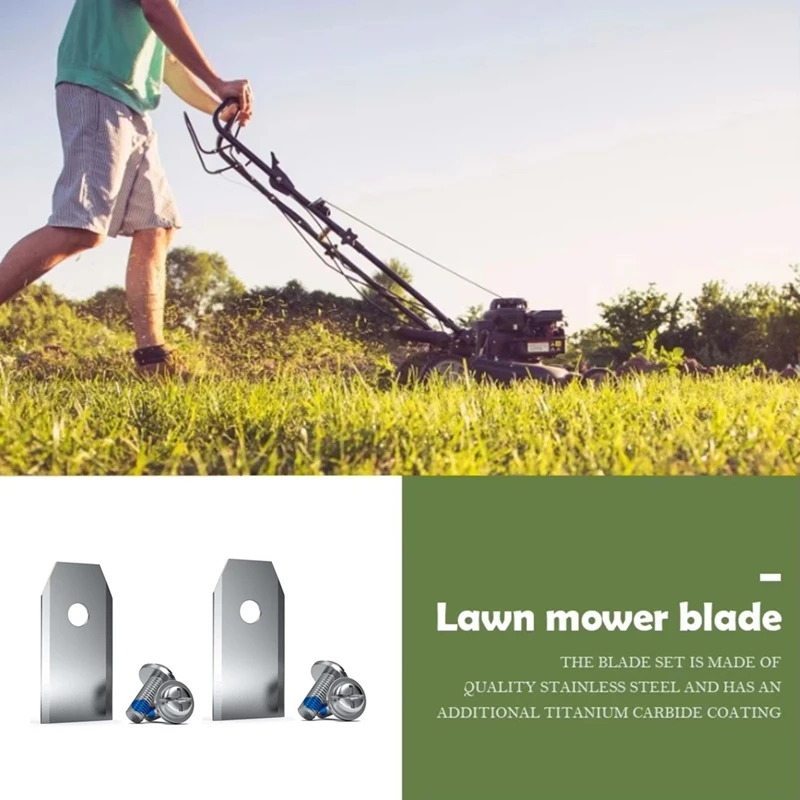 30PCS Lawn Mower Cutting Blades Set Stainless Steel Trimmer Blade Compatible for Cutter Blades Replacement B-A51M