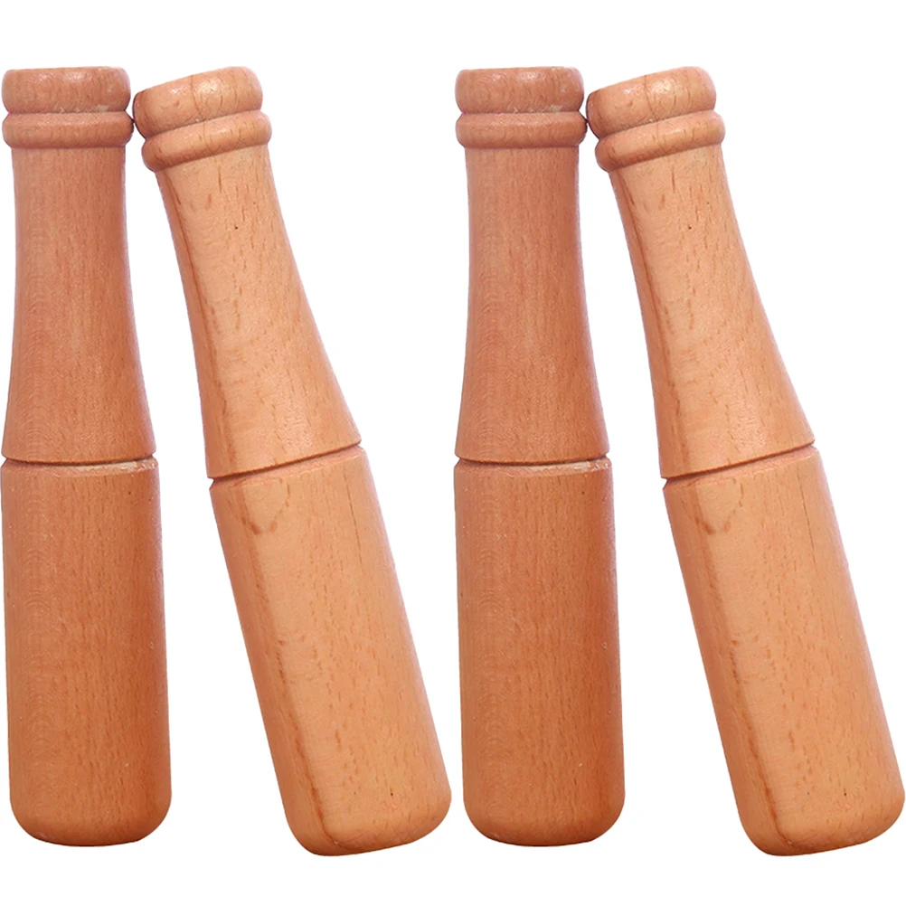 

4Pcs Tool Garlic Grinder Food Masher Garlic Mashers Wood Food Masher Long H Smooth Surface Practical Kitchen Tools Practical