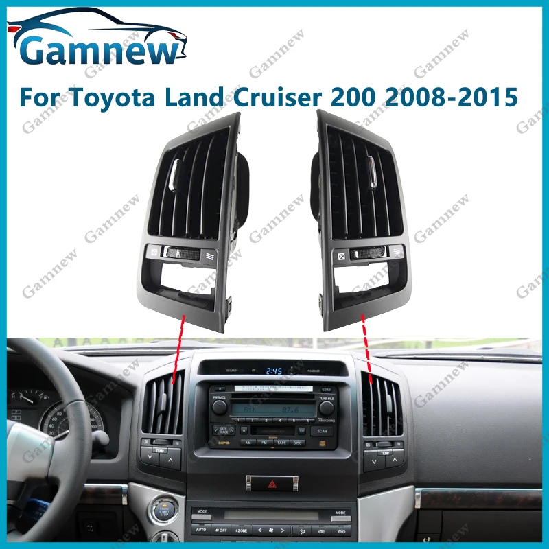 Car Fascia Panel For Toyota Land Cruiser 200 2008-2015 Ventilation deflectors of air ducts Replace Dash Kit Trim