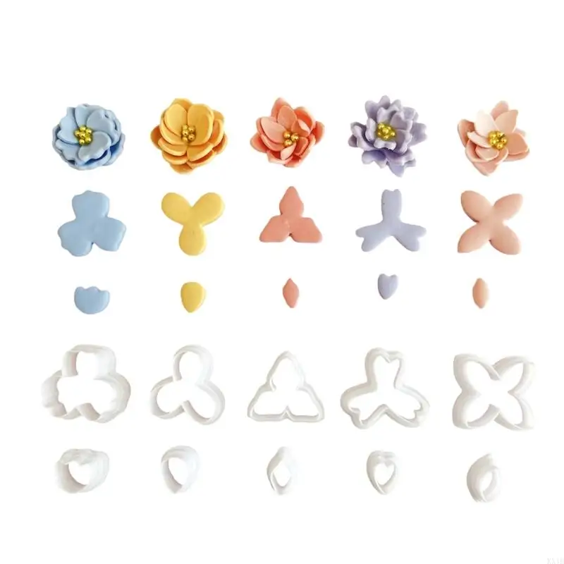 KX4B Earring Earring Cutter Clay Molds Earling Earring Cutter cho đồ trang sức đất sét
