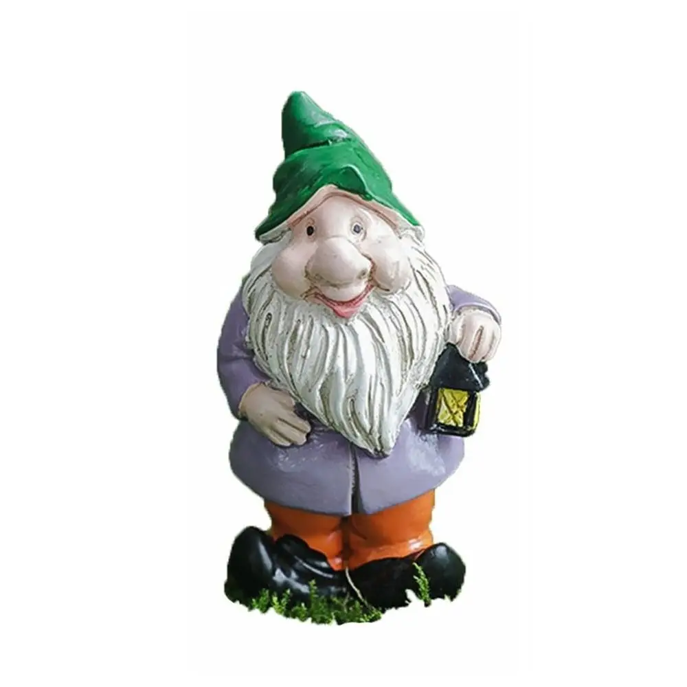 Multicolor Mini Gnome Figurines Fairy Garden Desktop Decoration Miniature Dwarfs Statue Moss Terrarium Hand-painted