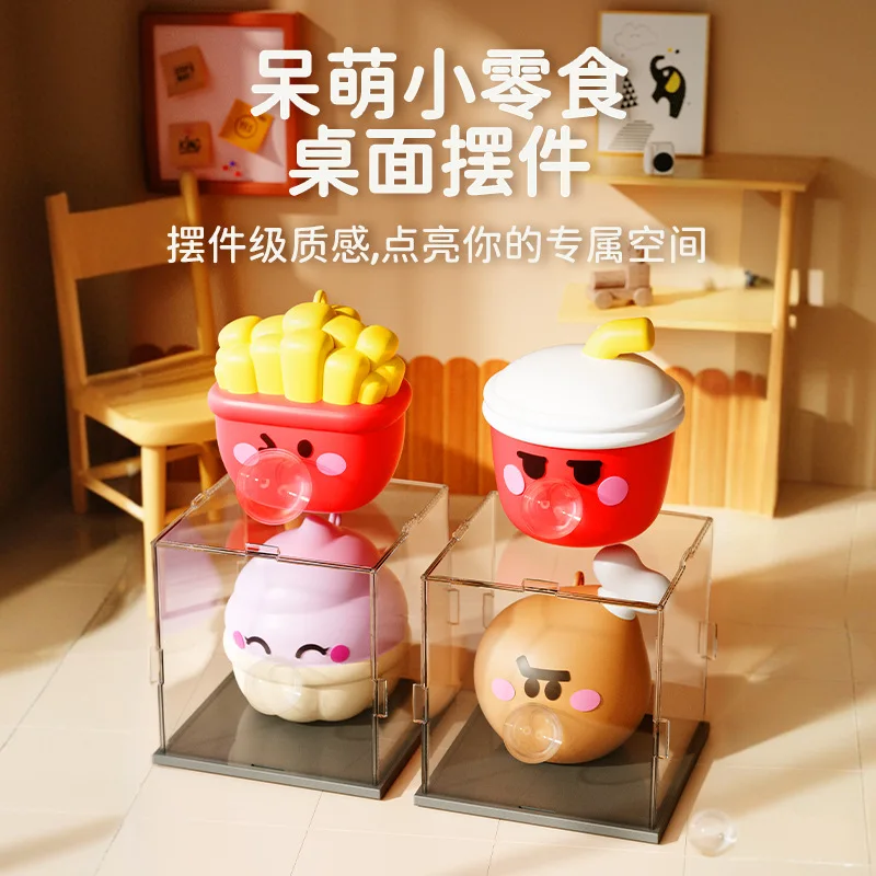 Weiche Spieß Blase Spielzeug Cartoon Hamburger Pommes Weiche Klebrige Squishi Stress Relief Spielzeug Lustige Kinder Squeeze Ball Sensorischen Zappeln Spielzeug