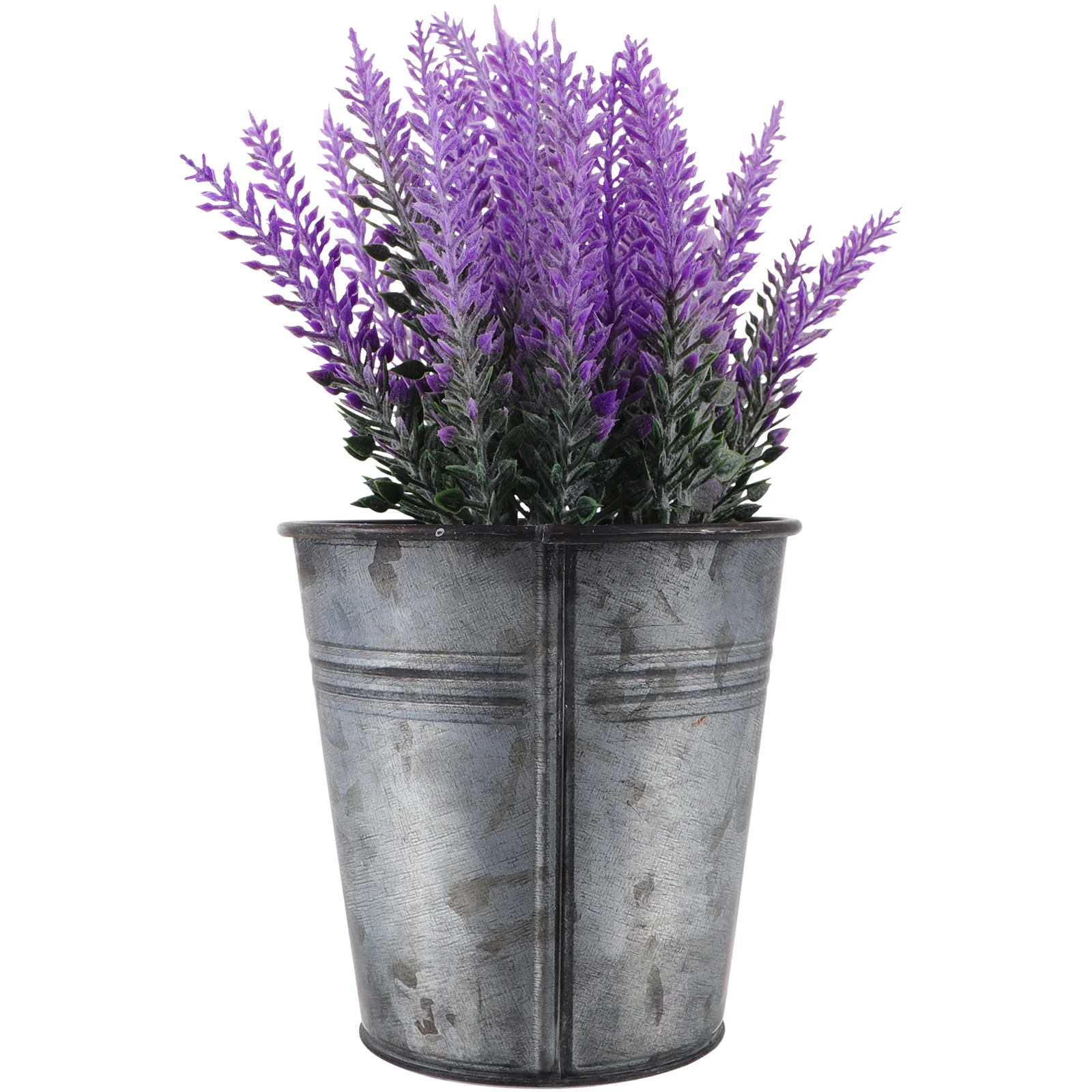 

Artificial Lavender Bonsai Simulation Plant Decor Fake Potted Lavender Indoor Outdoor Desk Office Space Garden Decor