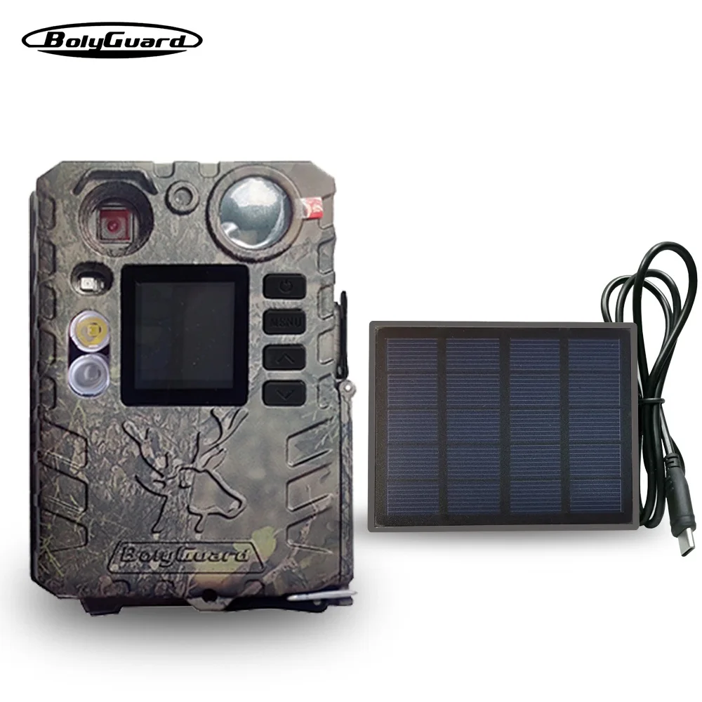 

BolyGuard Trail Camera 37MP 4K HD Hunting Game Wildlife Cam 940nm Invisible IR or White LED Night Vision Optional Solar(BG410-D)