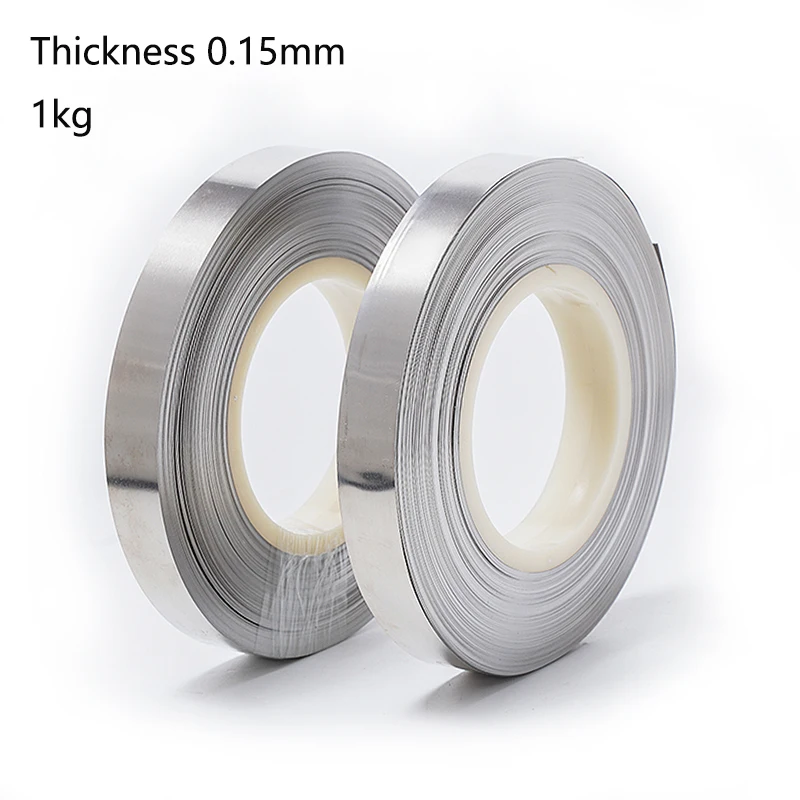 

1kg/0.15mm Thicknes18650 Battery Spot Welding Nickel Plated Steel Strap Strip Sheets Spot Welding Connecting Piece Spot Welder