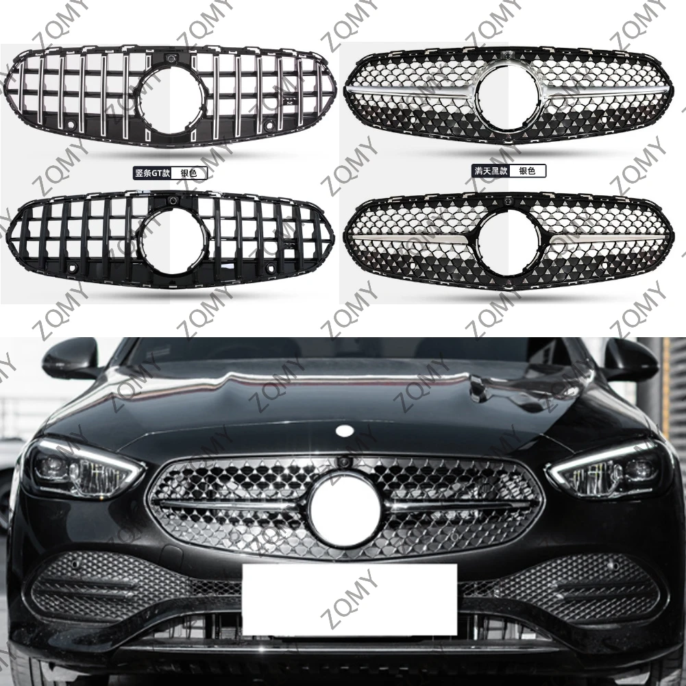 

Front Bumper Grille Centre Radiator Grid Grill For Mercedes-Benz C Class W206 Business Edition 2022 2023 2024+