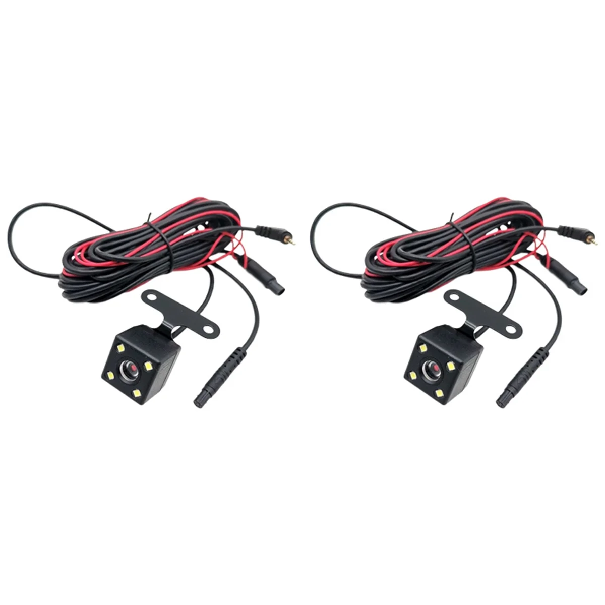 2pcs 5 Pin Car Rear View Camera Reverse 170 Degree Wide Angle Recording Parking Waterproof Night Vision Video Camera