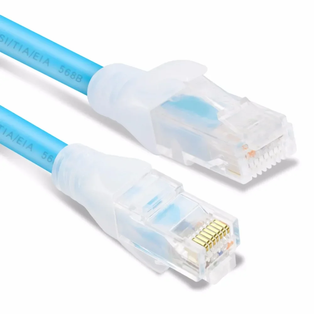 كابل CNCOB cat6 جيجابت - كابل توجيه منزلي عالي السرعة rj45 - وصلة شبكة ذات نطاق عريض للكمبيوتر 8P