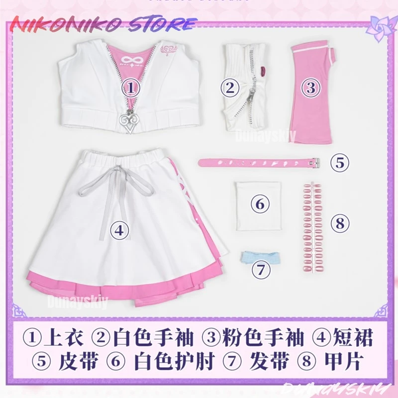 

Authentic Game Replica Anime Honkai Star Rail Cyrene Elysium Collaboration Cosplay תחפושת Outfit Halloween Party Kawaii Sport