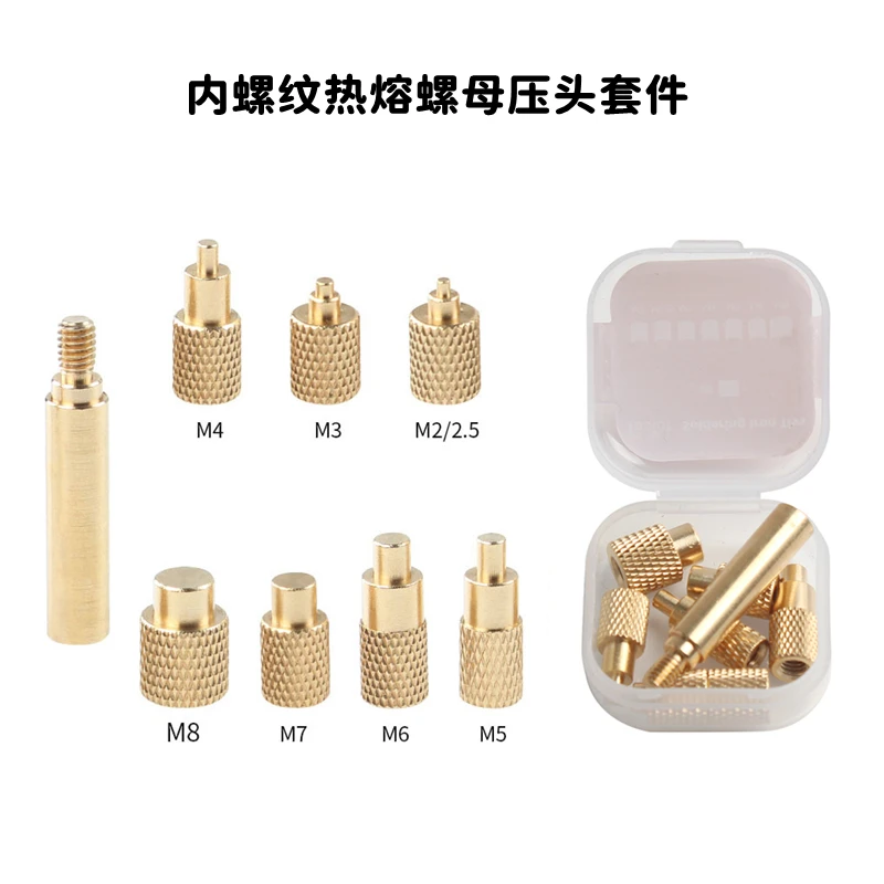 Imagem -05 - Ponta de Ferro de Solda e M2-m8 Hot Melt Brass Nut Embedded Kit Inserção de Aquecimento Substituição Tool Grupo 3d Printer Part Ts100 Ts101