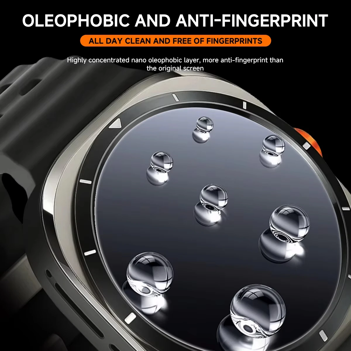 Tempered Glass Screen Protector For Samsung Galaxy Watch 8 Ultra 47mm Full Cover Anti-scratch Film For Galaxy 7 Ultra Protective