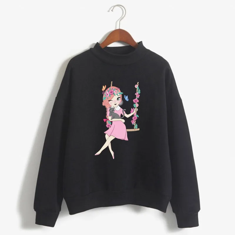 

Spring Autumn Fleece Sweatshirt S-4XL Cute Women Pullover Top 16 Colors Casual Loose Solid Thick Hoodie Female Wholesale