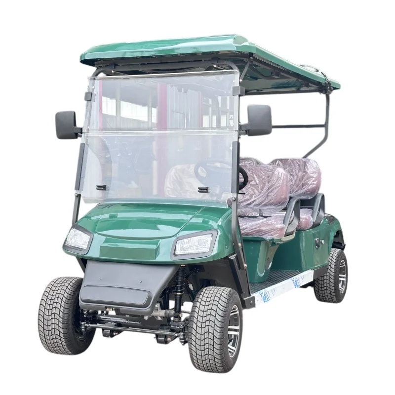 2025 نمط جديد 48 فولت 60 فولت 72 فولت نادي عربة كهربائية الألواح الشمسية بطارية تعمل 2 4 6 8 مقاعد عربات الغولف الكهربائية #1