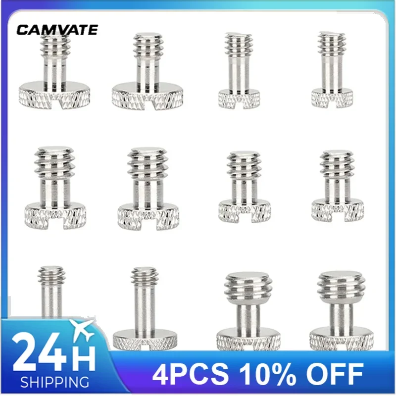 CAMVATE Camera Slotted Screw Set 1/4